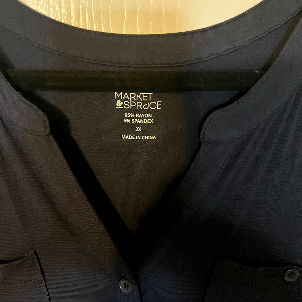 Navy Blue Knee length dress